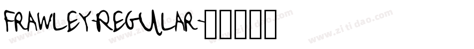 Frawley-Regular字体转换