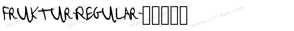 Fruktur-Regular字体转换