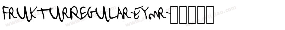 FrukturRegular-Eymr字体转换