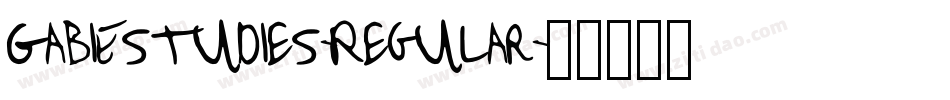 GabiEstudies-Regular字体转换 GabiEstudies-Regular字体转换