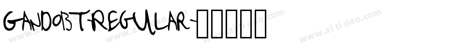 GandoBT-Regular字体转换