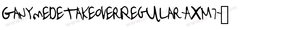 GanymedetakeoverRegular-AxM7字体转换
