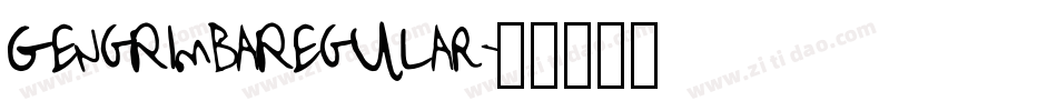 GengRimbaRegular字体转换