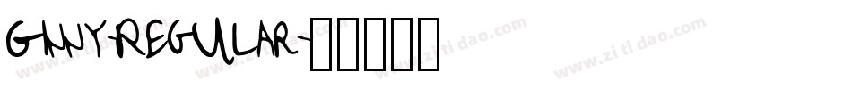 Ginny-Regular字体转换