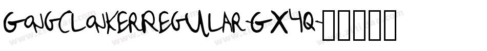 GongclonkerRegular-Gx4q字体转换