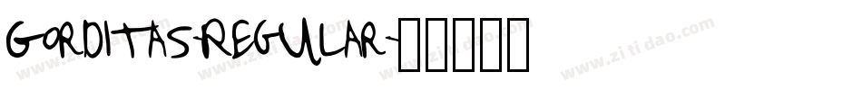 Gorditas-Regular字体转换