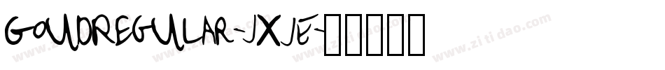 GoudRegular-JxjE字体转换