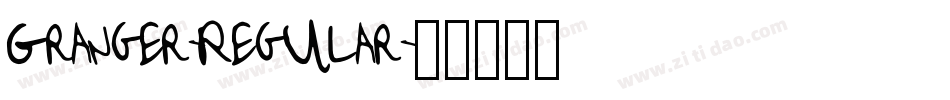Granger-Regular字体转换