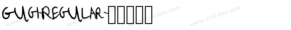 Gugi-Regular字体转换