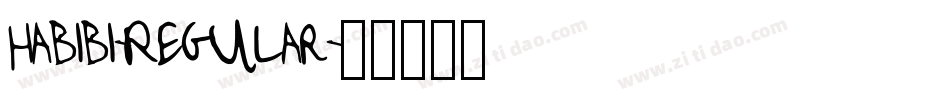 Habibi-Regular字体转换