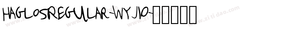 HaglosRegular-WyJ1O字体转换