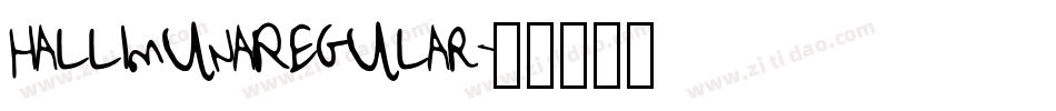 HallimunaRegular字体转换