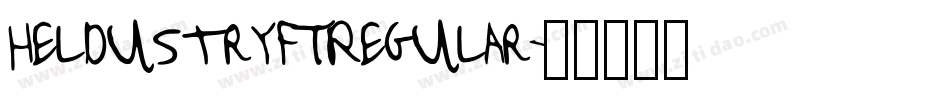 HeldustryFTRegular字体转换 HeldustryFTRegular字体转换
