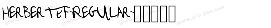 HerbertEF-Regular字体转换