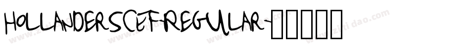 HollanderSCEF-Regular字体转换