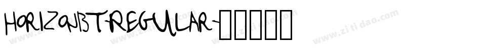 HorizonBT-Regular字体转换