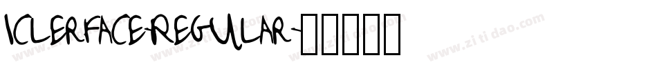 Iclerface-Regular字体转换 Iclerface-Regular字体转换