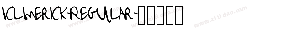 Iclimerick-Regular字体转换