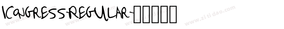 Icongress-Regular字体转换 Icongress-Regular字体转换