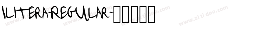 Ilitera-Regular字体转换