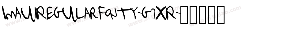 ImauiRegularFonty-g7xR字体转换