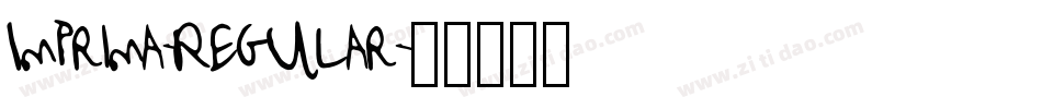 Imprima-Regular字体转换