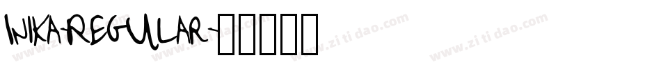 Inika-Regular字体转换