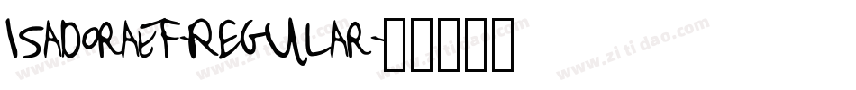 IsadoraEF-Regular字体转换
