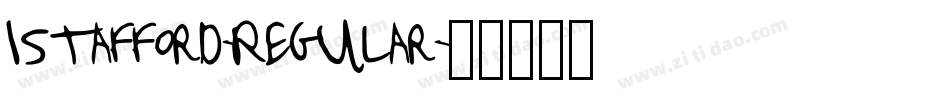 Istafford-Regular字体转换
