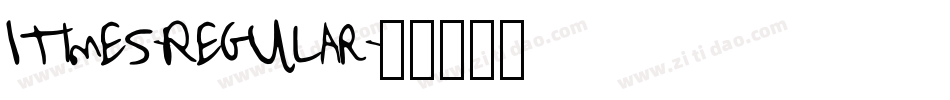 Itimes-Regular字体转换