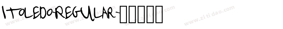 Itoledo-Regular字体转换