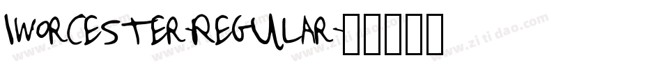 Iworcester-Regular字体转换