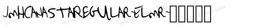 JmhcanastaRegular-Elmr字体转换