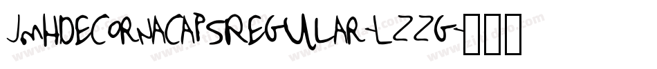 JmhdecornacapsRegular-Lzzg字体转换
