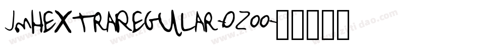 JmhextraRegular-Ozoo字体转换 JmhextraRegular-Ozoo字体转换
