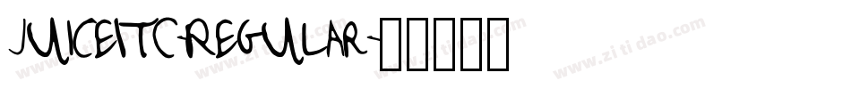 JuiceITC-Regular字体转换