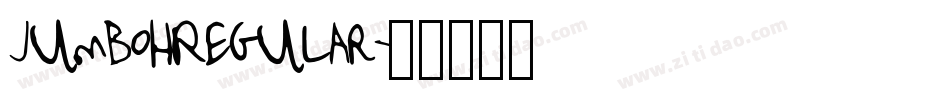 JumbohRegular字体转换