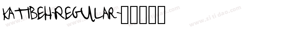 Katibeh-Regular字体转换