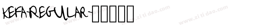 Kefa-Regular字体转换