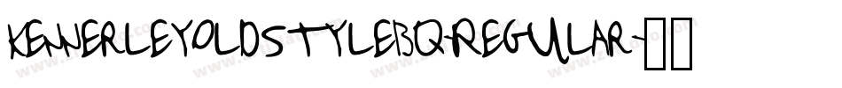KennerleyOldstyleBQ-Regular字体转换