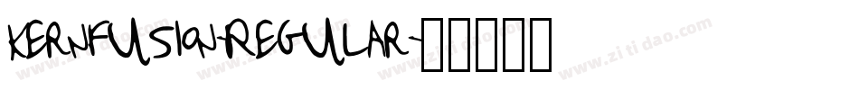 Kernfusion-Regular字体转换 Kernfusion-Regular字体转换