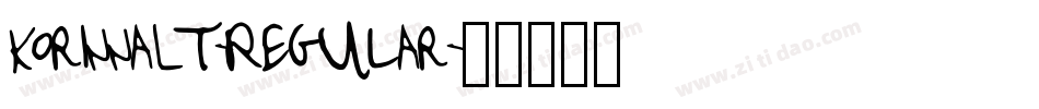 KorinnaLT-Regular字体转换