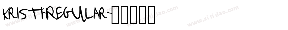 Kristi-Regular字体转换