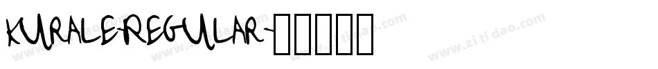 Kurale-Regular字体转换