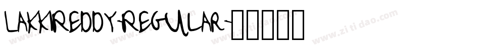 LakkiReddy-Regular字体转换