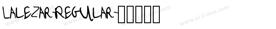 Lalezar-Regular字体转换
