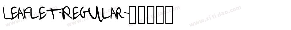 Leaflet-Regular字体转换 Leaflet-Regular字体转换
