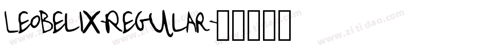 Leobelix-Regular字体转换