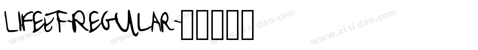 LifeEF-Regular字体转换