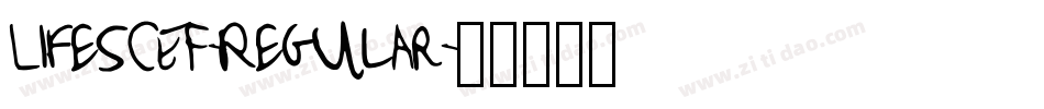 LifeSCEF-Regular字体转换